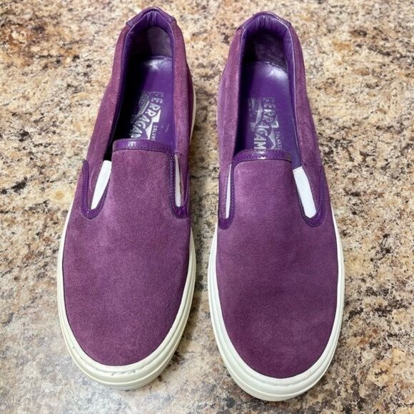 SALVATORE FERRAGAMO Slip-On Sneakers 7 - Picture 9 of 14
